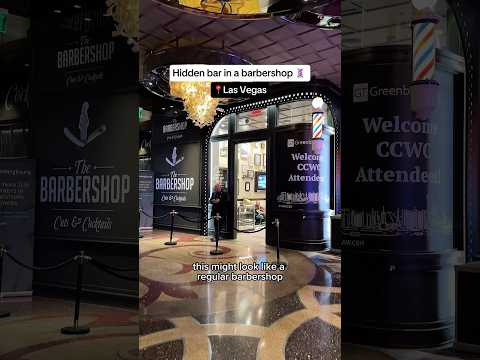 📍The Barbershop, Cosmopolitan Hotel, Las Vegas #speakeasy #hiddenbar #hiddengems #travelcreator