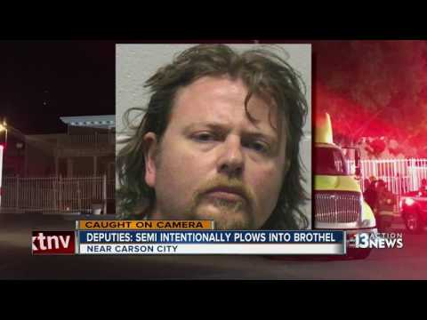 Stolen semi-truck intentionally crashed into Nevada brothel