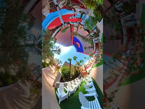 Tour Largest Pool Complex #Vegas #strip #resortsworld  PART 1 #shorts #pool #360travel #insta360 π€