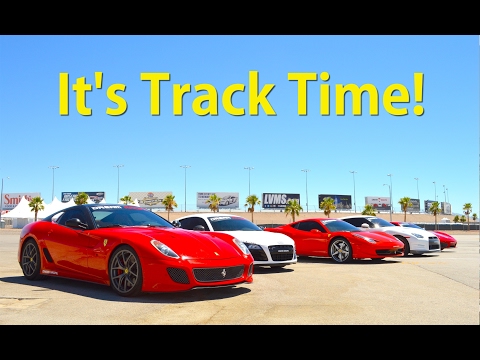 CRAZY Drifts & Supercar Sounds! Las Vegas Exotic Racing Aventador, 458 Italia, R8, Gallardo & GT3