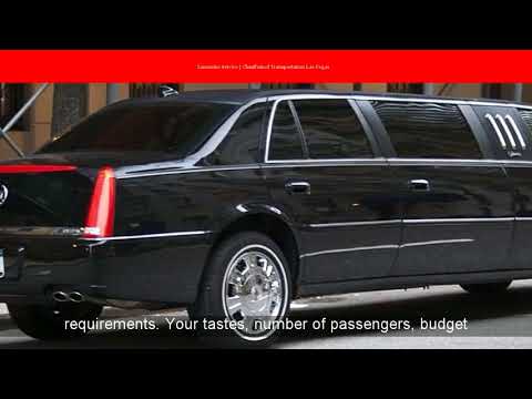 Limousine Service | Chauffeured Transportation Las Vegas
