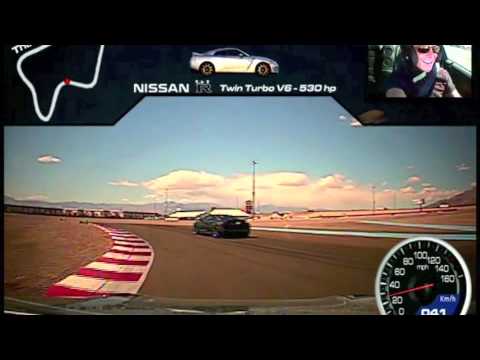 Racing the GTR at Exotic Car Racing in Las Vegas