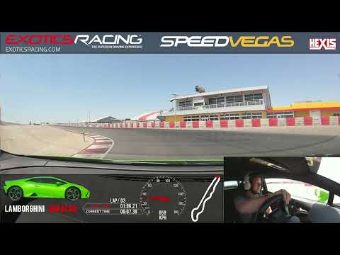 speed vegas Lamborghini huracan Evo 5 laps Almost crash last lap