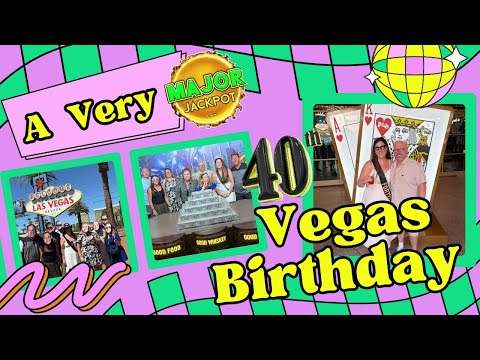 Joleen’s EPIC 40th Birthday in Las Vegas 🎉 Party Bus, Casinos & Our FIRST MAJOR WIN!