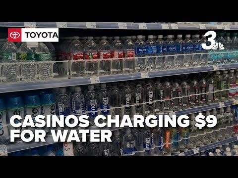 Las Vegas Strip casinos selling bottled water priced at nearly $9