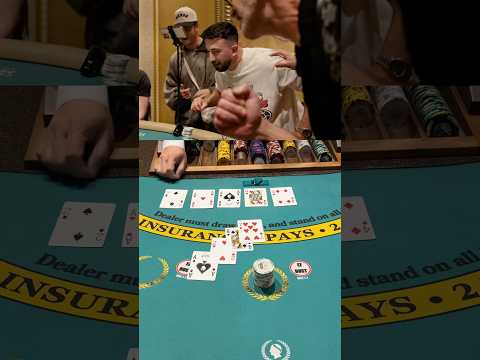 One of the most epic runs I’ve had in Las Vegas! #casino #blackjack #gambling #lasvegas #win