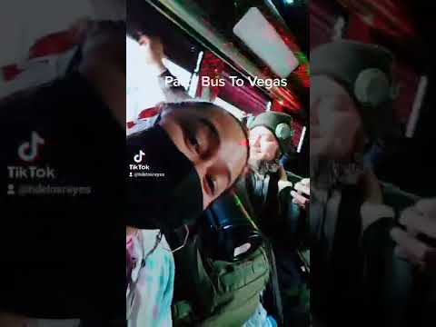 Party Bus from Anaheim,CA to Las Vegas, NV…Yes, that's a stripper pole🤣