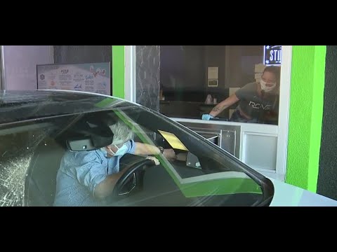 Cannabis drive-thru window in Las Vegas