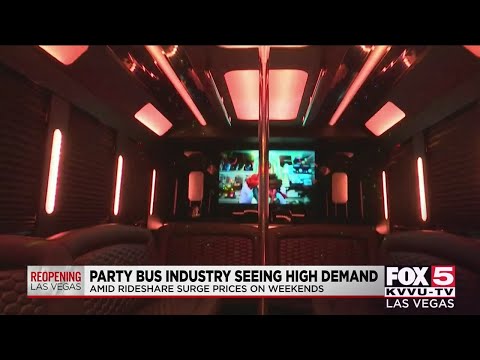 Party bus business in Las Vegas seeks high demand amid rideshare price surge