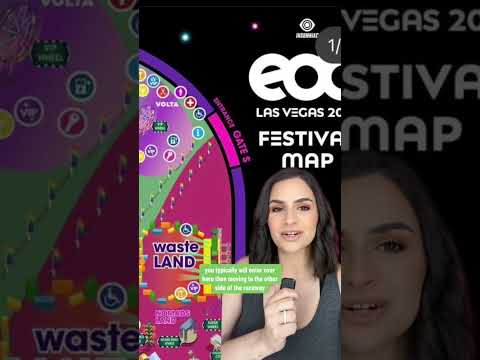Breaking down the entry gates to EDC Las Vegas! 🚗 #edc #edclv #edcguide #edctips
