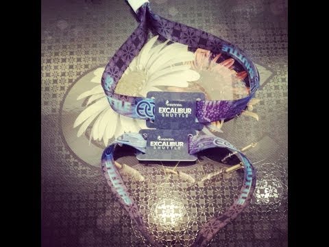 Electric Daisy Carnival "EDC" 2014 Shuttle Pass Unboxing.
