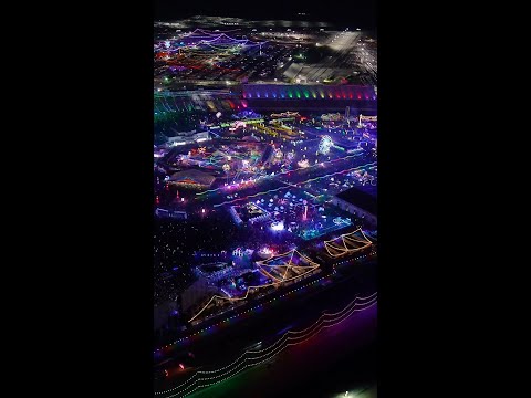 Flying Above EDC Las Vegas 2024 | Maverick Helicopters