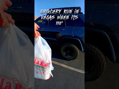 Grocery Run in Vegas when its 110°, grab the Jackery… #Vegas #Summer #Jackery