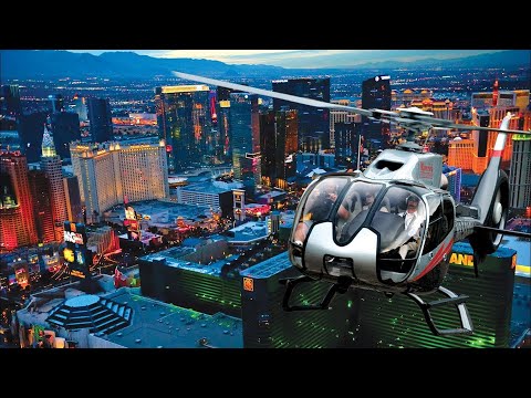 Las Vegas Strip Night Flight by Helicopter
