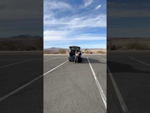 Solo hiking and car camping set up RAV4/ Las Vegas Outdoors #shorts #relaxing #outdoors