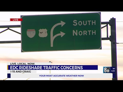 Traffic, rideshare concerns as three-day Electric Daisy Carnival gets underway