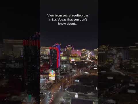 The rooftop bar in Las Vegas that nobody talks about! This is at the palms, the ghost bar! One of